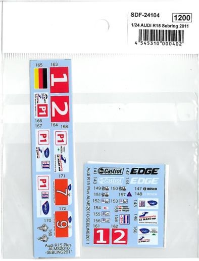 Rakuten - 1/24　AUDI　R15 　Sebring　2011