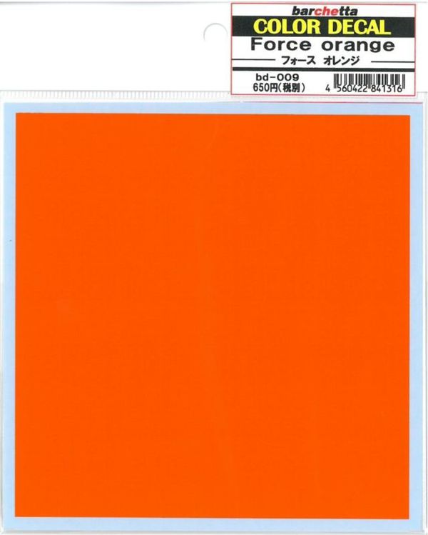 COLOR DECAL Force orange@(tH[XIWjyoPb^IWi J[fJ[ BD009z