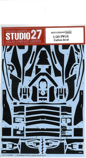 1/20 FW16 Carbon decal 製品画像:28位