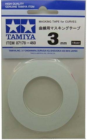 曲線用マスキングテープ 3mm【タミヤ ITEM87178】