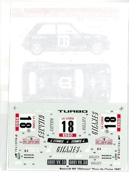 1/24 RENAULT 5 TURBO5 GITANES 81