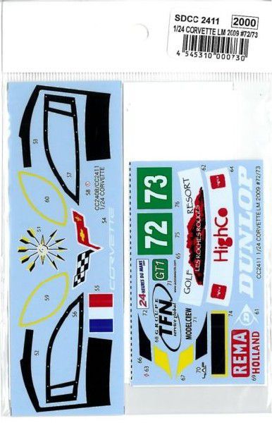 1/24 CORVETTE LM 2009 #72/#73