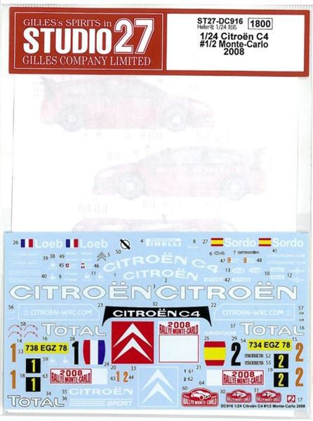 1/24@Citroen@C4@1/2@Monte-Carlo@2008iHeller1/24Ήj