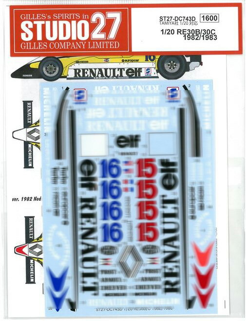 1/20 RE30B/30C 1982/1983 (T社1/20対応）