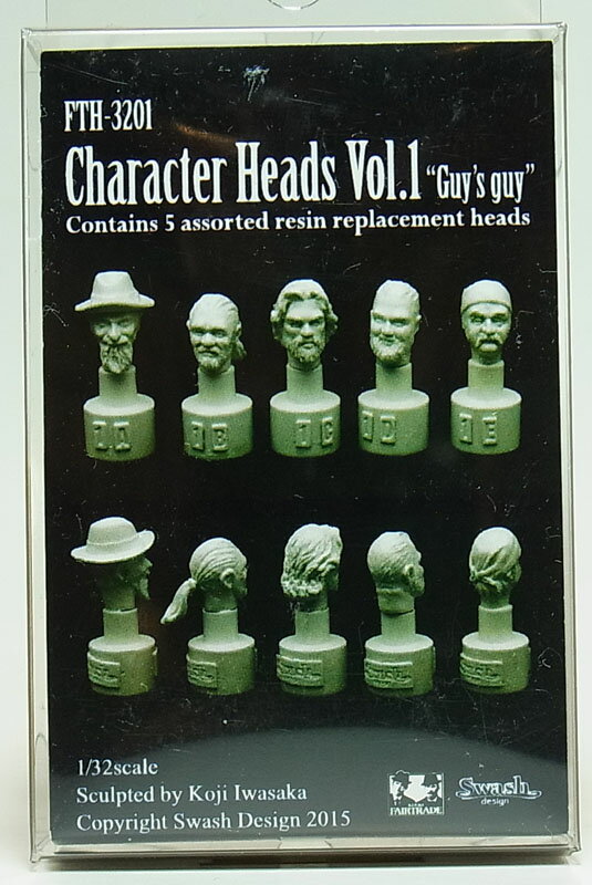 1/32 Character Heads vol.1【SWASH DESIGN FTH-3201】