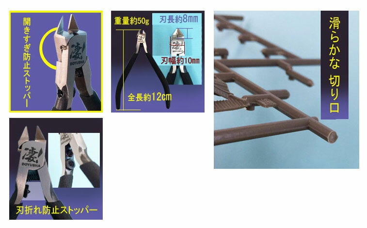 高級薄刃ニッパー（片刃）凄！【童友社 DOYUSHA】