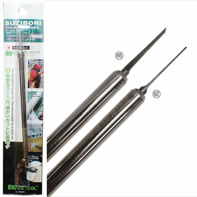ESG-05 アイガー超鋼スジボリ 0.5mm【アイガーツール ESG-05 スジ彫り プラモデル 模型】