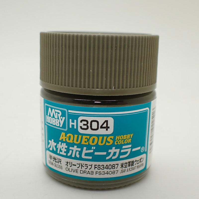 Painting Goods - H304 オリ－ブドラブ FS34087 10ml 水性ホビーカラー 半光沢 10ml GSIクレオス H304