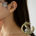 【最大30%OFFクーポン配布中】 イヤーカフ イヤカフ イヤーカフス パール 金属アレルギー対応 18K ニッケルフリー レディース 大人 個性的 モダン か...