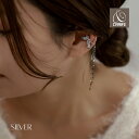 【最大30%OFFクーポン配布中】 イヤーカフ イヤーカフス イヤカフ 金属アレルギー対応 18K コーティング ロングチェーン ジルコニア レディース 大人 ...