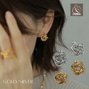 ピアス 金属アレルギー対応 18K コーティング ニッケルフリー レディース ノット 結び目 大人 モダン シンプル かわいい エレガント ジュエリー ゴールド シルバー 送料無料 プチプライス高見え CRAIFE
