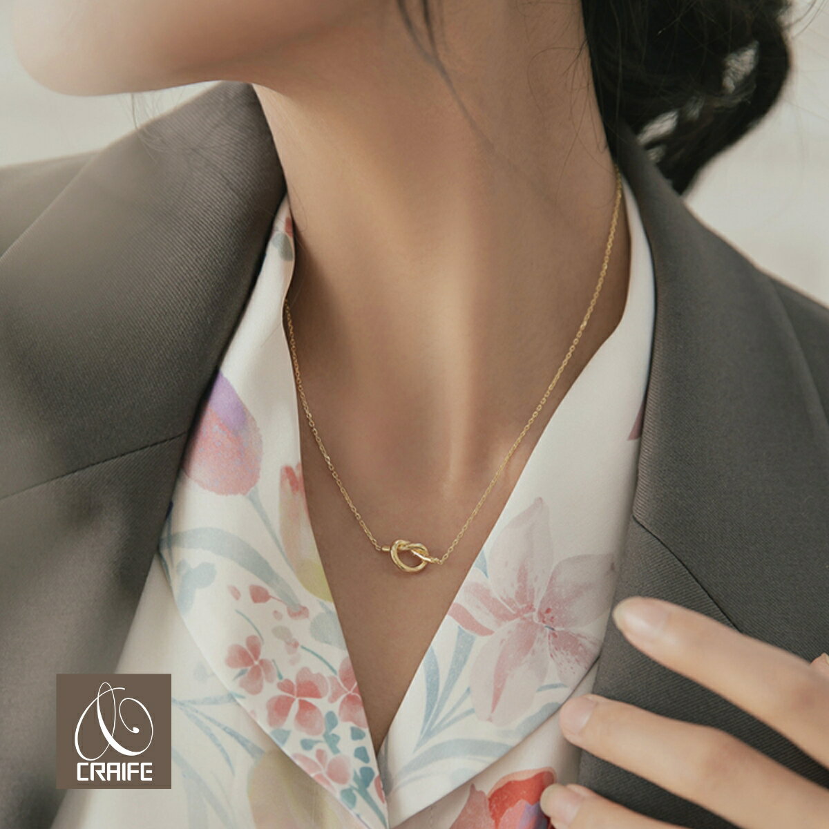 【11/25限定★エントリーで最大300%Pバック】 ネックレス 金属アレルギー対応 サージカルステンレス 18K K18 コーティング チェーン クロス チャーム レディース 大人 かわいい エレガント 上品 ジュエリー ペンダント ゴールド 送料無料 プチプライス高見え CRAIFE