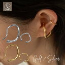 【P10倍+最大30%OFFクーポン配布中】 イヤーカフ 2点セット イヤーカフス イヤカフ イヤリング 金属アレルギー対応 18K コーティング ニッケルフリ...