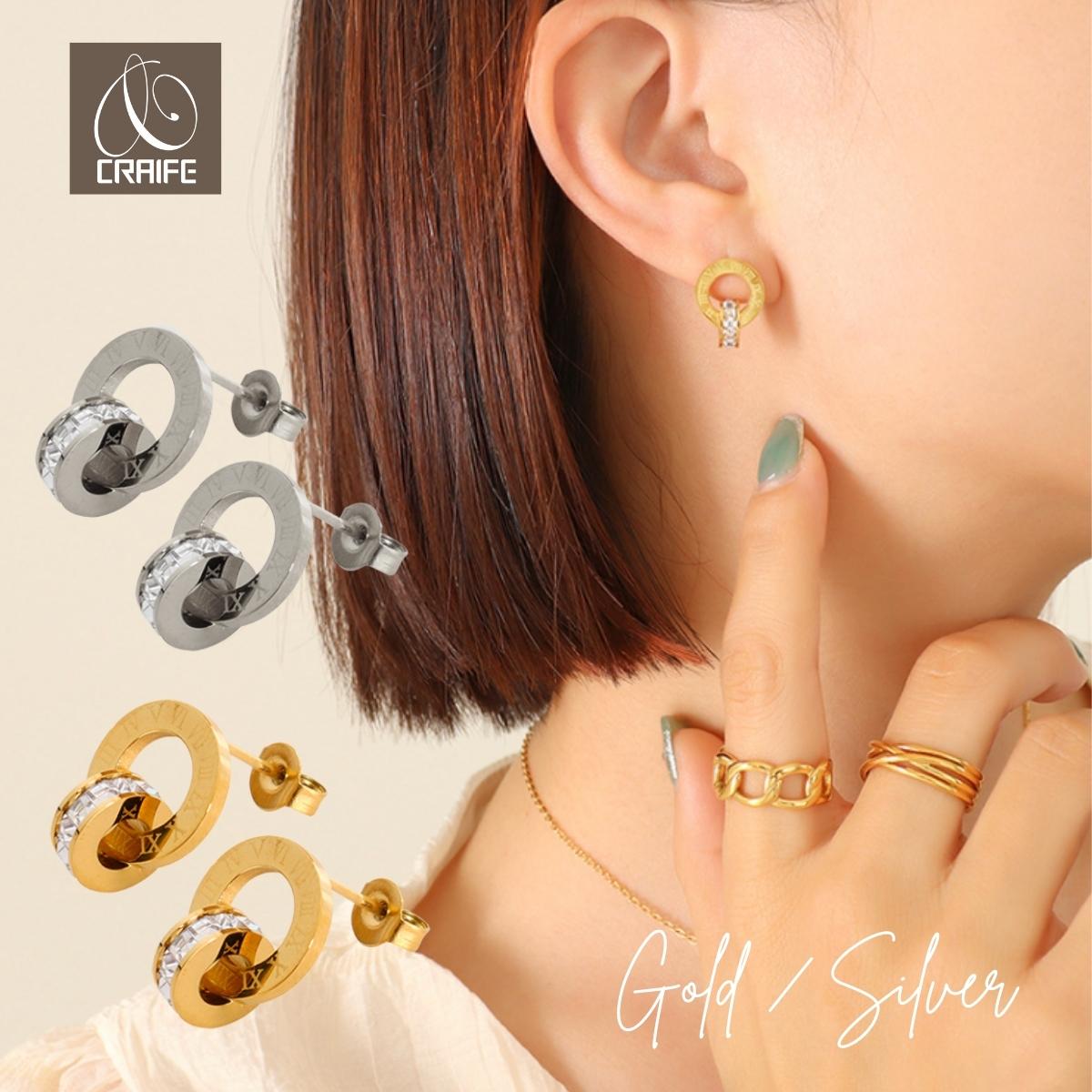 【P10倍+最大30%OFFクーポン配布中】 ピアス キュービックジルコニア 両耳セット 金属アレルギー対応 18K コーティング ニッケルフリー 大人 かわい...