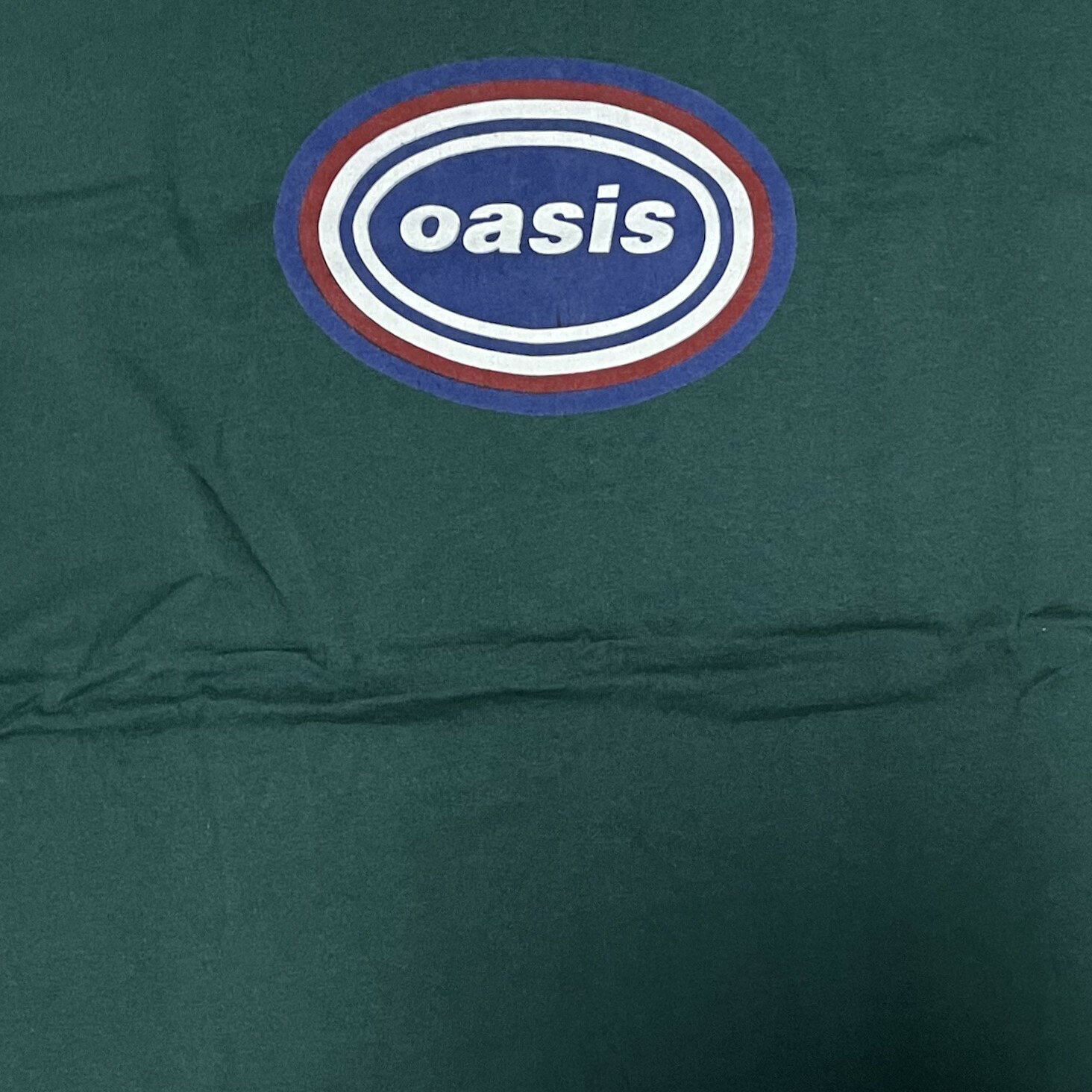 Oasis オアシス Tシャツ バンドT ロックT 半袖 メンズ レディース ユニセックス グリーン 緑 ロゴ デザイン ストリート 古着風 90s 人気 おしゃれ 春夏 送料無料 音楽 ファン必見 コレクター ギフトにもおすすめ ブリットポップ ノエルギャラガー リアムギャラガー craifone-10000075 クライフ サンプル画像3