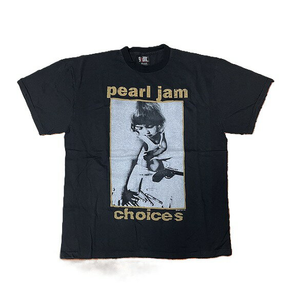 Rakuten - PEARL JAM パールジャム Tシャツ choices XL 黒 両面プリント｜バンドT ロックT グランジ 90s 半袖 メンズ レディース ユニセックス 袖裾シングルステッチ 人気 定番 音楽 ストリート デザイン 注目 コレクション アイテム