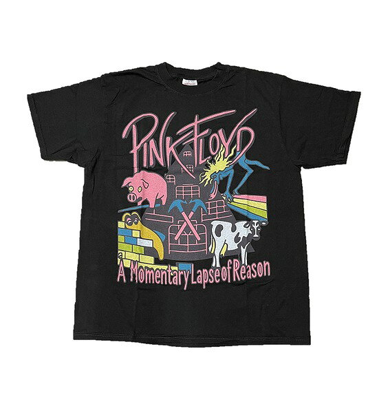 Rakuten - Pink Floyd ピンクフロイド Tシャツ A Momentary Lapse of Reason XL 黒 両面プリント｜バンドT ロックT 80s 名盤 プログレ 半袖 メンズ レディース ユニセックス 古着風 人気 定番 音楽 ストリート デザイン 注目 コレクターズアイテム