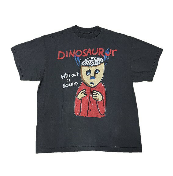 Dinosaur Jr. ダイナソーJr. Tシャツ Without a Sound バンドT ロックT 半袖 メンズ レディース プリントTシャツ オルタナティブロック インディーロック グランジ 洋楽 音楽 グッズ アーティストT ライブT ツアーT ストリート カジュアル ブラック 黒 人気