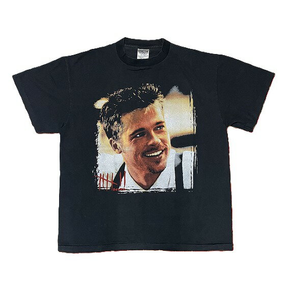 Rakuten - Se7en セブン Tシャツ 映画T ムービーT ブラッドピット 半袖 メンズ ブラック 黒 両面プリント デヴィッドフィンチャー キャラクター デザイン ストリート 古着風 90s 人気 おしゃれ ユニセックス 春夏 送料無料 映画ファン必見 コレクター ギフトにもおすすめ サスペンス