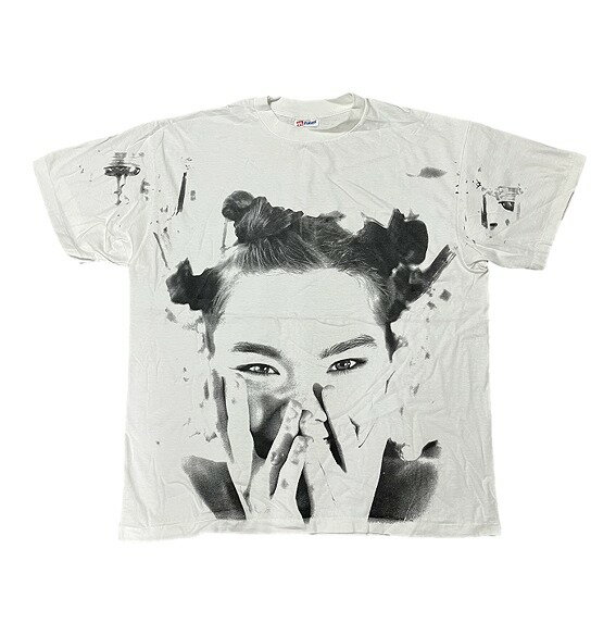 Rakuten - Bjork ビョーク Tシャツ Big Time Sensuality It takes courage to enjoy it バンドT ロックT 半袖 メンズ XL ホワイト 白 両面プリント デザイン ストリート 古着風 90s 人気 おしゃれ ユニセックス 春夏 送料無料 音楽 ファン必見 コレクター ギフトにもおすすめ