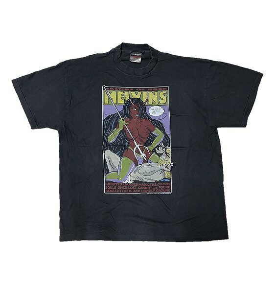 Melvins メルヴィンズ Tシャツ Frank Kozik Masters of Rock バンドT ロックT 半袖 メンズ レディース プリントTシャツ スラッジメタル グランジ オルタナティブロック 洋楽 音楽 グッズ アーティストT ライブT ツアーT ストリート カジュアル ブラック 黒 人気