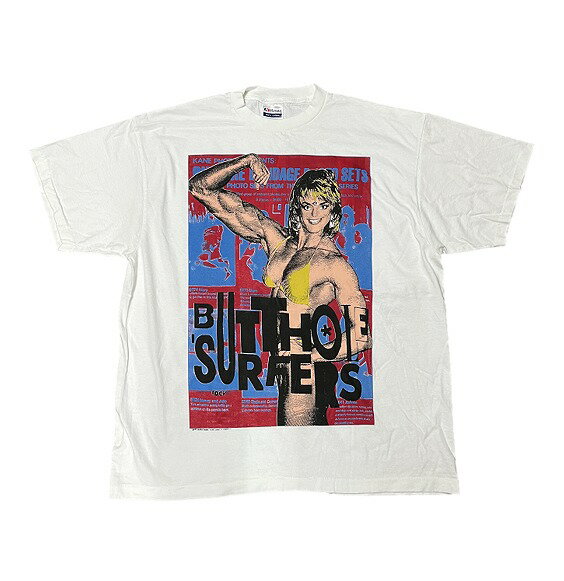 Butthole Surfers バットホールサーファーズ Tシャツ Don Rock ツアーT バンドT ロックT 半袖 メンズ レディース プリントTシャツ オルタナティブロック パンクロック サイケデリックロック 洋楽 音楽 グッズ アーティストT ライブT ストリート カジュアル ホワイト 白 人気