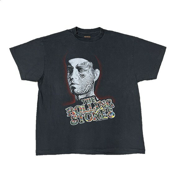 The Rolling Stones ローリングストーンズ Tシャツ 刺青の男 Tattoo You North American Tour '81 半袖 バンドT ロックT メンズ レディース 音楽Tシャツ アーティストTシャツ ヴィンテージ風 ツアーT カジュアル ストリート 人気 名盤 アルバム クラシックロック ブラック