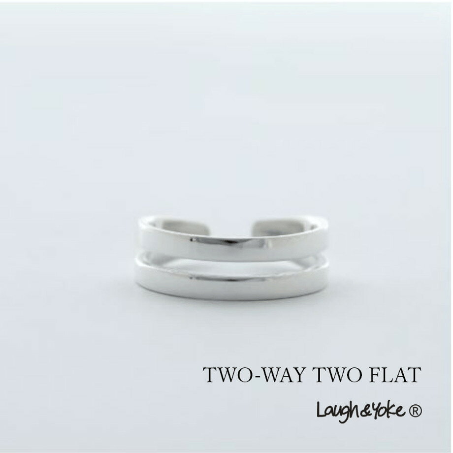イヤーカフ リング 2way シルバー925 フリーサイズ メンズ レディース 6.6mm幅 TWO-WAY TWO FLAT Artisan Works