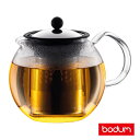 ※bodum/ボダム ティープレス アッサム 1.0L (ガラスハンドル・ステンレス蓋)ティーポット 1801-16J 9-0892-0502_ES(3)