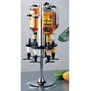 ビューモント ウィスキーメジャースタンド ロータリー式 6本立 1oz 黒 Φ245×H545mm 最大H630mm バー用品 業務用 日本酒 焼酎 洋酒 リキ...