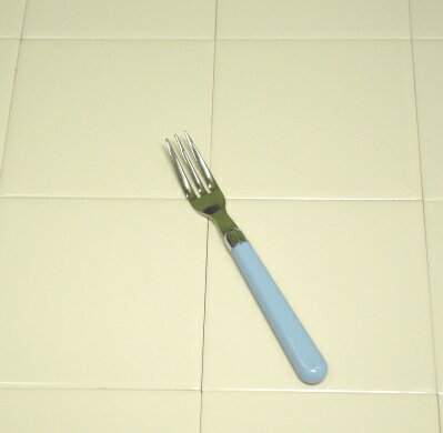 乐天商城 - カラーカトラリー ブルー ヒメフォーク　全長136mm