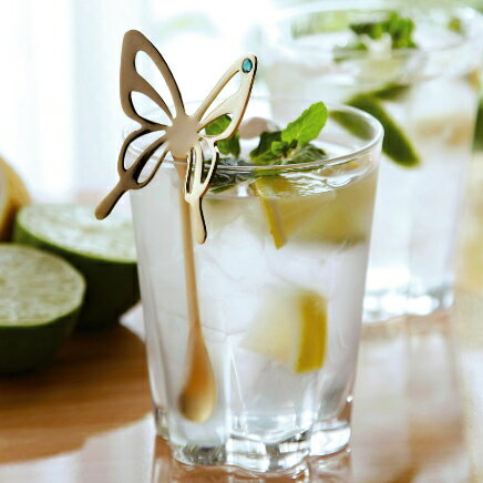 バタフライマドラー ゴールド エメラルド 122mm 403837