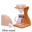 ※HARIO/ハリオ V60 オリーブウッドスタンドセットVSS-1206-OV FOR-01,9-0895-0201_ES