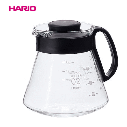 ※HARIO/ハリオ V60 レンジサーバー 600ml XVD-60B 2〜5杯用　9-0900- ...