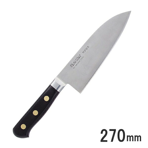 *ミソノ(Misono) No.153 EUカーボン鋼 洋出刃包丁 270mm 片刃 手研本刃付 9-0311-0604_ES (包丁・ナイフ)