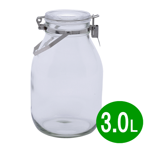 ◎【あす楽】ガラス製 梅酒びん 梅酒瓶 密封びん 取っ手付 3.0L 星硝 セラーメイト Cellarmate 日本製 220315_TG 80サイズ