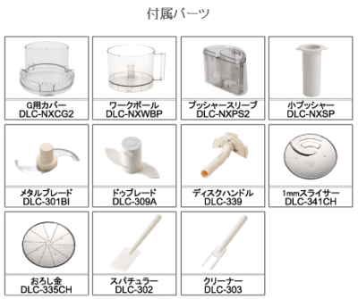 大型多機能 DLC-NXJ2PG 4.2L クイジナート　フードプロセッサー 7-0603-0101_ES