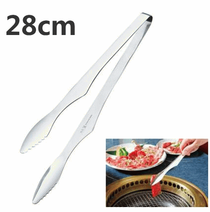 乐天商城 - テーブルに置ける焼肉トング　28cm　ステンレス製≪日本製≫