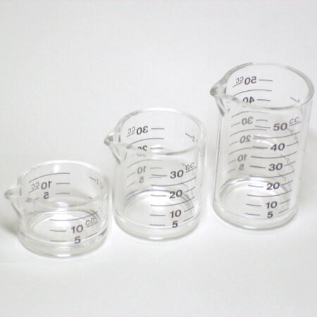 ニューパティシェール 計量カップセット 3PCS 10・30・50cc PP-516(メジャーカップ) 764001950,249-08_ET 60サイズ