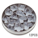 【送料無料・ゆうパケット便】クッキーカッターマーク 12P 2.5〜3cm ケース寸法 100φ X 高さ24mm 241358_SK