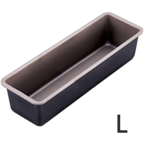 ブラックフィギュア　テフロン加工　パウンドケーキ型　細　Lサイズ W78×D240×H60mm　D-006