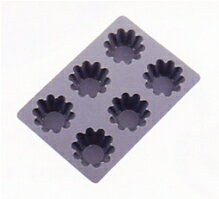 ドルチェ　シリコン　ブリオッシュ型　6ヶ取