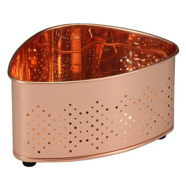 純銅 三角コーナー 板製 横202×奥行146×高さ113mm 燕三条 日本製 NO.700391_TI