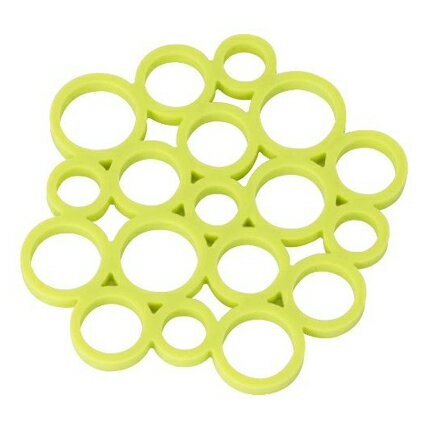シリコン　トリベット　165×165mm　ライムグリーン11-006_SK