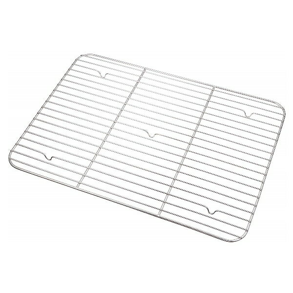 【あす楽】18-8ステンレス 番重バット アミ 中 440×320×高さ18mm22307_AG　100サイズ