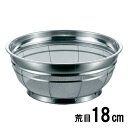 BK弁慶 業務用 荒目 F型ざる 18cm(野菜用)HF-1-A 18-8ステンレス ザル 日本製 508-04_ET