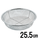 18-8ステンレス弁慶 業務用 ポニースタイル 25.5cm HF-34(ザル)【日本製】