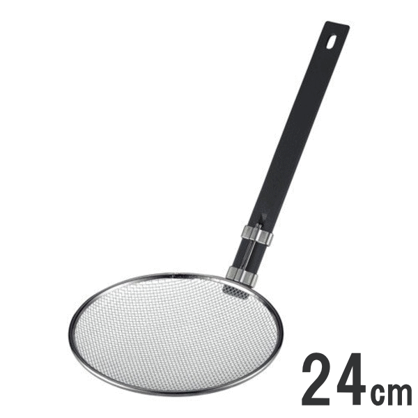 乐天商城 - スリースノーそば揚 タテ型 24cm 樹脂ハンドル 10188_SE 新越ワークス 18-8ステンレス