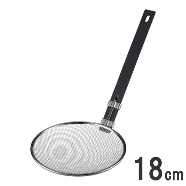 乐天商城 - スリースノーそば揚 タテ型 18cm 樹脂ハンドル 10190_SE 新越ワークス 18-8ステンレス 100サイズ