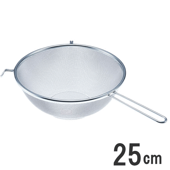 18-8ステンレス 頑丈なストレーナー 25cm　31335_SE新越ワークス